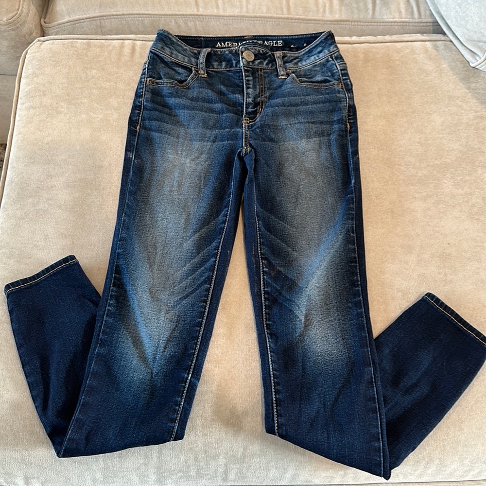 American Eagle High Rise Jean Jeggings - Size 0